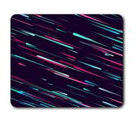 Destination Vinyl ltd Souris Confortable Tapis - Lignes Neon colorés Vitesse 23,5 x 19,6 cm (9,3 x 7,7 Pouces) pour Ordinateur et Portable, Bureau, Cadeaux, Base antidérapante - RM2167