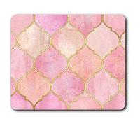 Destination Vinyl ltd Tapis de Souris Confortable - Rose Vintage Marocaine Imprimer 23,5 x 19,6 cm (9,3 x 7,7 Pouces) pour Ordinateur et Portable, Bureau, Cadeaux, Base antidérapante - RM2525