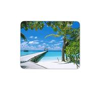Destination Vinyl Mats Maldives Plage de Voiture Tapis de Souris Pad - Palmier Vacances Mer Ciel Cadeau Ordinateur # 8968
