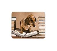 Destination Vinyl Mats Worm Teckel Livre Tapis de Souris Pad - Saucisse Chiot drôle d'ordinateur Cadeau # 15224