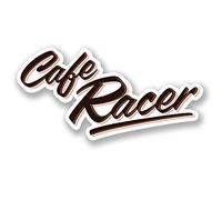 DestinationViny #5501 Sticker vinyle, inscription en anglais "Cafe Racer", pour moto, 2 x 10 cm