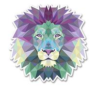 Destinationvinyl # 6223 - Sticker (Lot de 2, 10 x 10 cm) motif de lion 10 cm x 10 cm como se muestra