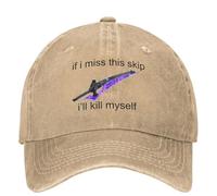 Destiny 2 Game Washed Casquette de Baseball Si Je Manque ce Skip Casual Hip Hop Chapeaux Été Femmes Extérieur Soleil Protection Solaire Casquettes de Baseball