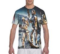 Destiny 2 T-shirt unisexe à manches courtes avec imprimé graphique 3D pour homme, Noir , L