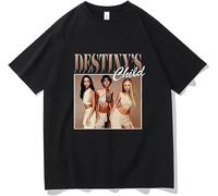 Destinys Child T-Shirt Men's Harajuku Vintage Cotton Tshirt Summer Fashion T-Shirt Men Women Oversized EU Size Tees Men Manches Courtes(3X-Large)