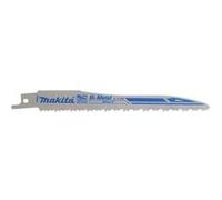 Lot de 5 Lames de scie sabre Super Express MAKITA B-05044 pour alu, plastique, bois avec clous