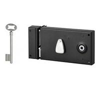 Déstock - Thirard - Serrure en applique PDT 1/2 tour 140 x 82 mm gauche avec 1 clé zinguée sous conditionnement bac - 900121 Noir G