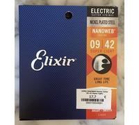 DESTOCKAGE CORDES DE GUITARE ELECTRIQUE NANOWEB ELIXIR 9/42 SUPER LIGHT @ 12002