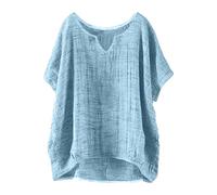 Destockage Deal Days Tee Shirt Femme Turquoise Chemisier Noir Manches Courtes Tunique Indienne Ample Chemise en Lin sans Couture pour Corset Court Haut Velours Manche Longue A Fleurs Pin Up