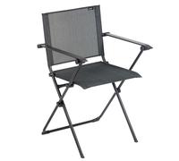 Chaise pliante Lafuma Mobilier Anytime Batyline Duo avec accoudoirs gris