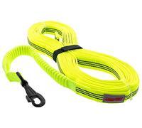 Destockage, Fin de série, Longe Chien Confort- Coloris Jaune - Plate Anti-dérapante avec élastique (10 ML)