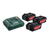 Déstockage -Metabo - Set de 3 batteries 4Ah avec chargeur G