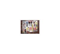 Kit panneau perforé tôle + 1 lot de 40 crochets et 1 barette d'outils B278F