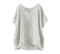 Destockage Solde du Jour Tee Shirt Femme Dore Chemisier Chic Manches Courtes Blouse Et Élégant Fluide Blanche Chimie Lycee T Noel Grande Taille Manche Courte Décontracté sans Couture A Fleurs