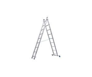 Déstockage - Tubesca - Echelle transformable 2 plans 9+9 échelons Haut. d'accès max 5,13m - STARLINE S+