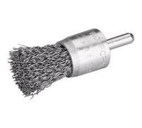 Wolfcraft Brosse pinceau 2126000 en fil d'acier ondulé Ø25 mm longueur 25 mm queue 6 mm