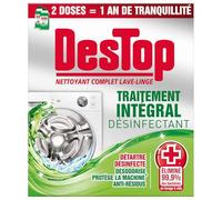 DESTOP - Détartrant Puissant Anticalcaire et Désinfectant pour Lave-Linge, Lot 2x250mL - Lot de 3 - vendu par Lot