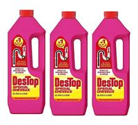 Destop Gel Déboucheur Spécial Cheveux - Lot de 3x1L