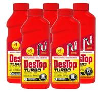 DESTOP - Gel désinfectant et déboucheur canalisation Turbo 5 min - 2 doses - Lot de 5 x 500ml