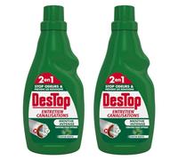 DESTOP Lot de 2 x 750ml Gel Entretien Canalisation et Fosse Septique - Parfum menthe