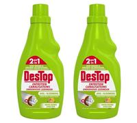 DESTOP Lot de 2 x 750ml Gel Entretien Canalisation Javel Parfum Fraîcheur Agrumes