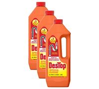 DESTOP Lot de 3 Gels Spécial Cuisine Déboucheur Canalisation Flacon de 1 l