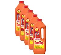 DESTOP Lot de 5 Gels Spécial Cuisine Déboucheur Canalisation Flacon de 1 l