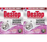 DESTOP Nettoyant Lave-Linge Express, Anti-Calcaire, Anti-Moisissure - 2 doses (Lot de 2)