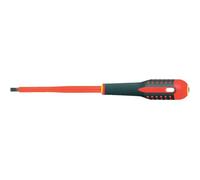 Bahco Tournevis BE-8010S – ergonomique isolé, fente 0,4×2,5×75 mm, 197 mm