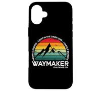 Destressed Way Maker Miracle Worker Light in The Darkness Coque pour iPhone 16 Plus