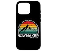 Destressed Way Maker Miracle Worker Light in The Darkness Coque pour iPhone 16 Pro