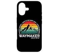 Destressed Way Maker Miracle Worker Light in The Darkness Coque pour iPhone 17