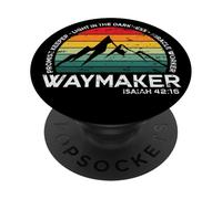 Destressed Way Maker Miracle Worker Light in The Darkness PopSockets PopGrip Adhésif