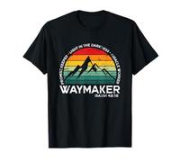 Destressed Way Maker Miracle Worker Light in The Darkness T-Shirt