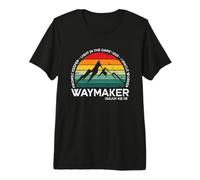 Destressed Way Maker Miracle Worker Light in The Darkness T-Shirt Haut de Gamme