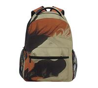 Destrier Blanc Noir Cartable Sac à Dos Ecole étudiant Scolaire d'ordinateur pour Voyage Ados Filles Garçons Enfant