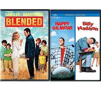 Destroy Golf Go To School Fall in Love Adam Sandler Billy Madison Happy Gilmore DVD + Blended Comedy Triple Feature Bundle Movie Collection Set