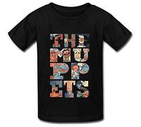 Destroy Moment Kid's The Muppets Text T-Shirt(XX-Large)
