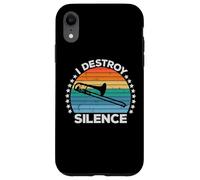 Destroy Silence Brass Instrument Trombone Player Trombonist Coque pour iPhone XR