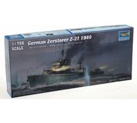 Trumpeter German Zerstörer Z-21 1940 – 1:700e