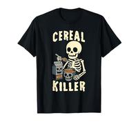 Destructeur de céréales drôle Squelette Petit Budget Halloween T-Shirt