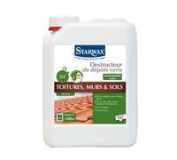 Starwax Destructeur de dépôts verts pour toitures, murs et sols – Concentré à diluer 2,5 L