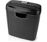 Destructeur de documents | 6x pages A4 | 10 l | Norme de sécurité : DIN 2 | 190 W | Noir