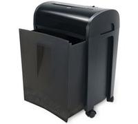 WAYTEX 77323 Destructeur de Documents Coupe Croisée 10 Feuilles - CD et DVD - Bac Tiroir 14L - sur roulettes - Rapide et Performant
