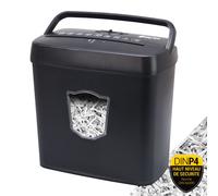 Destructeur De Documents Coupe Croisée 6 Feuilles Bac 12,5l