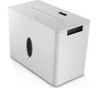 Hama Broyeur de papier 4 feuilles A4 Lames acier Automatique, retour Corbeille 8L P4 T4 E3 Blanc