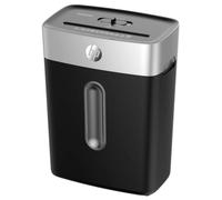 HP Destructeur de documents OneShred 8CC – Coupe croisée P-4, 8 feuilles, 15 L, Noir/Argent