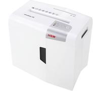 HSM Destructeur shredstar X5 – sécurité 3, 5 feuilles, coupe particules, Blanc/Argent