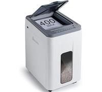 Destructeur de Documents Papier Broyeur Papier Déchiqueteuse Papier Électrique : 400 Feuilles Auto-Feed P5 Micro-Coupe 2x12mm pour Bureau Professionnel avec Capacité 50L et roulettes