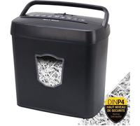 Waytex 77316 Destructeur de Documents Coupe Croisée 6 Feuilles bac 12,5 litres